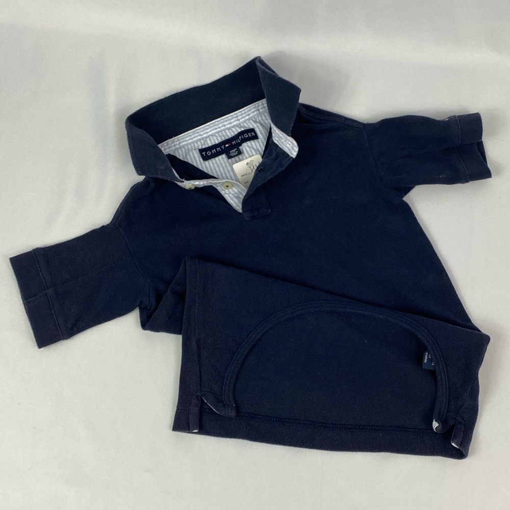 Tommy Hilfiger | Navy Blue Knit Pet Polo L
